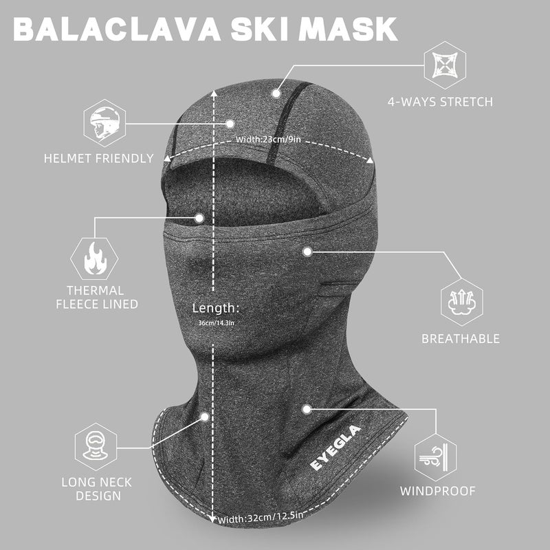 Eyegla Balaclava Ski Mask for Men Cold Weather,Winter Thermal Face Mask Women for Snowboarding Motorcycle Cycling - Image 3